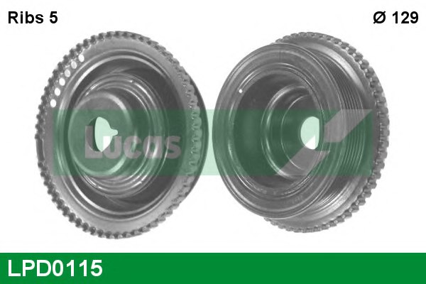 LUCAS ENGINE DRIVE LPD0115 Belt Pulley, crankshaft